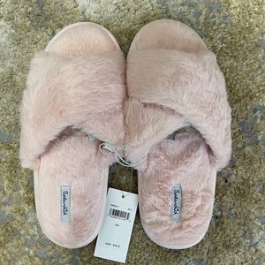 Pink Fuzzy Slippers